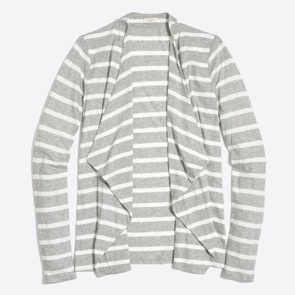 J. Crew Striped Always Cascading Cardigan XXL - Picture 1 of 13